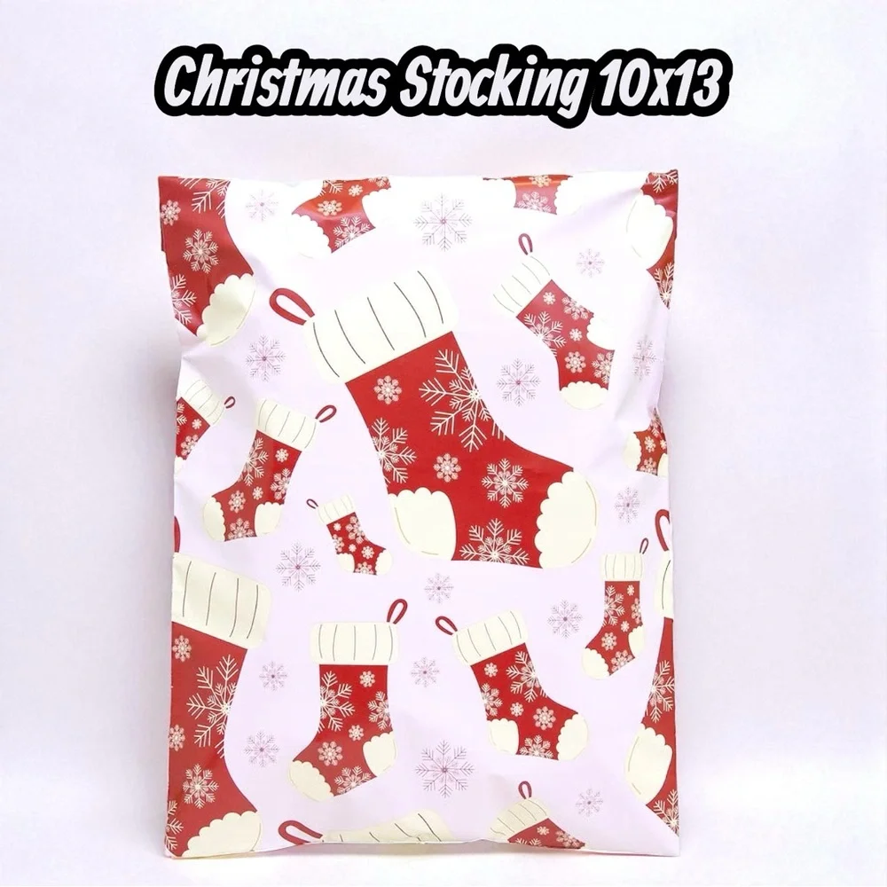 Christmas Stocking’s Poly Mailers 10x13 Pack of 25
